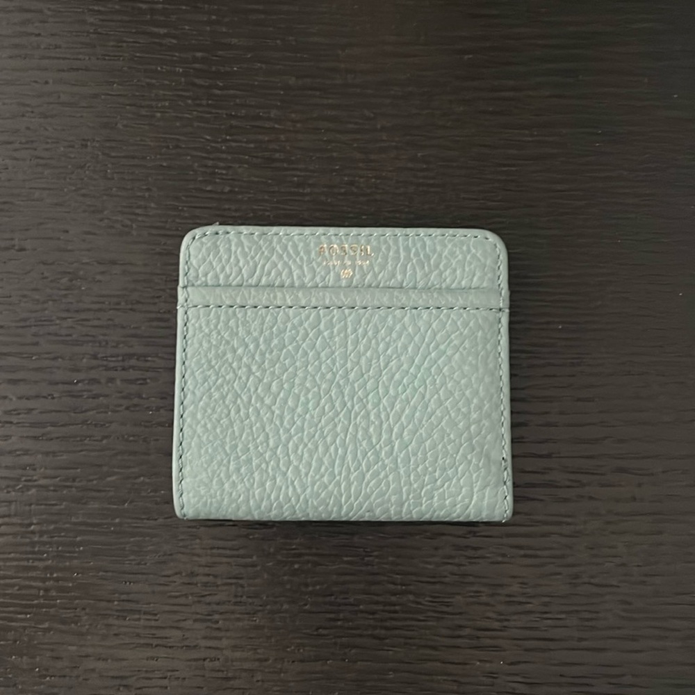 Pre-Owned Mint Green Lightly Used Fossil Wallet. - image 1